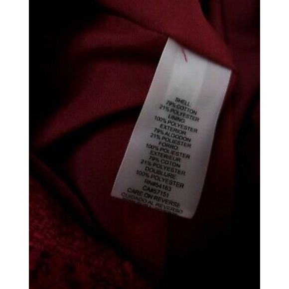 Karl lagerfeld burgundy tweed dress - Picture 3 of 4